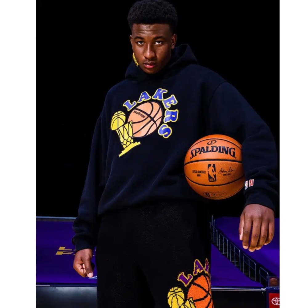 MADHAPPY X LA LAKERS Black Heritage Hoodie